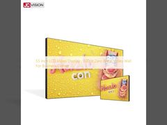 55-calowy wyświetlacz wideo LCD, bezramkowa ściana wideo 500 nitów do centrum biznesowego