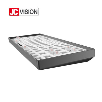 84 klawisze Hot Swappable RGB Mechanical Keyboard Kits Aluminium Frame ABS Case Metal Plate