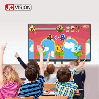 JCVISION 65 - 110 cali Smartboard Interaktywny Wyświetlacz AG Temple Glass IR Touch Panel LCD