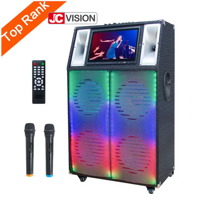 Głośnik estradowy na kółkach JCVISION ABS Plastic Outdoor Bluetooth z Wi-Fi i ekranem dotykowym