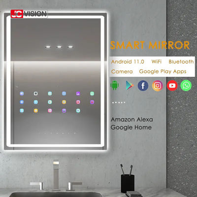 JCVISION Hotel Home Telewizor z ekranem dotykowym w lustrze Android LED Smart do łazienki IP65