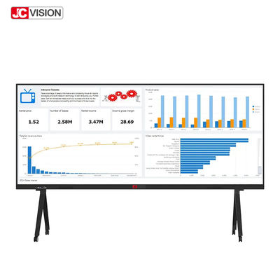 JCVISION 105-calowa interaktywna tablica dotykowa Smart Board na podczerwień z systemem Android 11