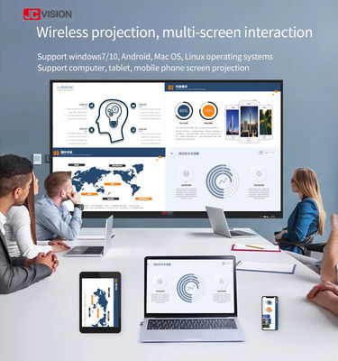 JCVISION Classroom Interaktywna tablica 105 cali Android 11 IR 20 punktów dotykowych