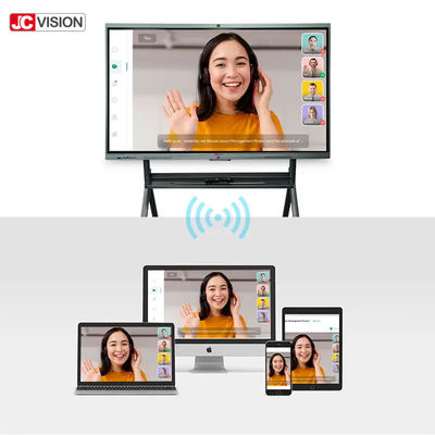 Interaktywna tablica edukacyjna JCVISION, płaski panel dotykowy 98 cali