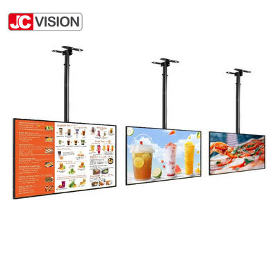 43 / 55 cali Wąska ramka bezelowa LCD Reklamowy wyświetlacz cyfrowy tabliczki menu dla restauracji