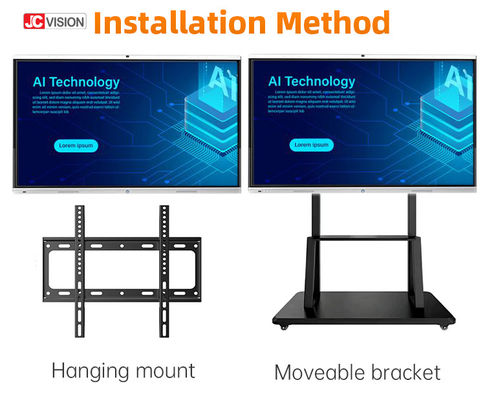JCVISION 55-calowy interaktywny, inteligentny whiteboard z systemem Android do nauki w klasie