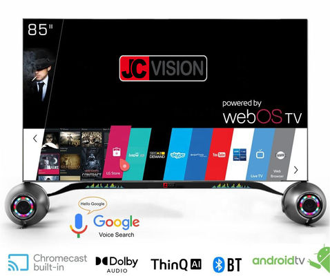 Wnętrze cyfrowe wyświetlacze 85-calowy Smart 4K TV z Androidem 11 1 I 178x178 kąt widzenia