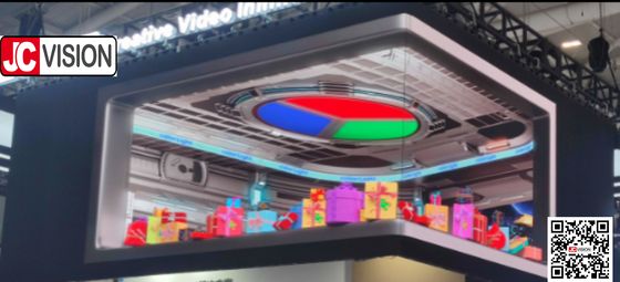 JCVISION Energooszczędny Wyświetlacz LED z Efektem 3D do Reklamy Cyfrowej