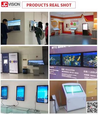 JCvision Indoor Digital Signage Displays 8GB/16GB Pojemność dysku twardego i obsługa poleceń głosowych