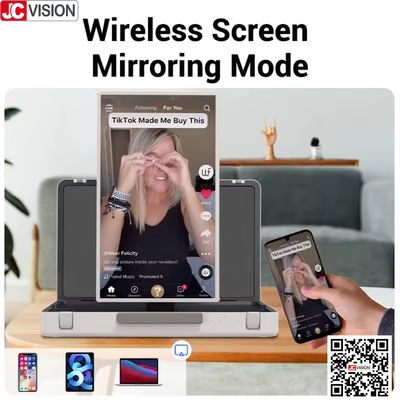 JCVISION 27" monitor w walizce, ekran dotykowy, system Android 12, inteligentna walizka