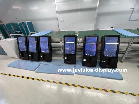JCVISION Kioski zamówienia samoobsługowe 24 cali z trwałą metalową powłoką i maksymalnym zużyciem energii ¥108W