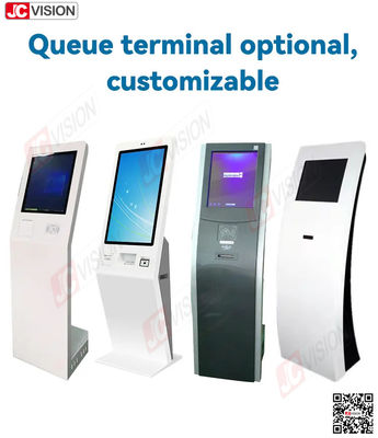 System kolejkowy do banku JCVISION, szpitala, lobby - automat do biletów z ekranem dotykowym - system kolejkowy