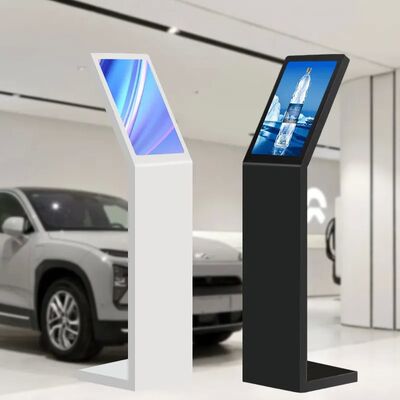 18,5 21,5 cala samoobsługowy cyfrowy interaktywny kiosk informacyjny L Typ pionowy ekran dotykowy kiosk biały