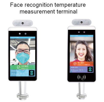 Android OS AI Rozpoznawanie twarzy i skaner temperatury 8 cali