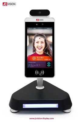 Android OS AI Rozpoznawanie twarzy i skaner temperatury 8 cali
