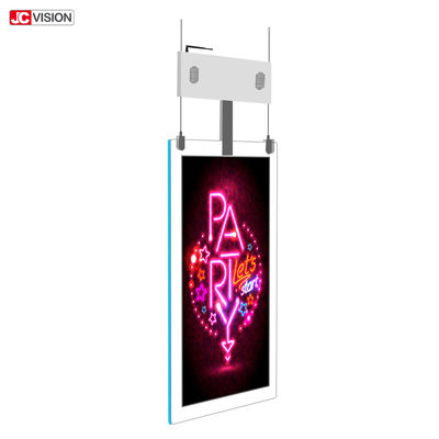 Podwójny ekran przezroczysty ekran LCD Stojący cyfrowy wyświetlacz LCD