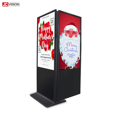 50000 godzin wewnętrzne ekrany do digital signage, dwustronny kiosk digital signage 32" 43"