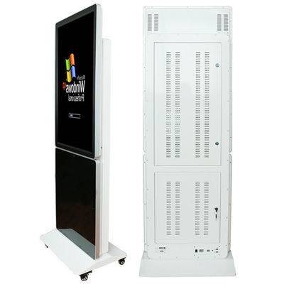 Obrotowy wyświetlacz sygnalizacji cyfrowej w pomieszczeniach 10 punktów IR Touch Floor Stand Display