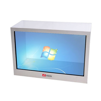 21,5-calowy przezroczysty ekran dotykowy LCD, przezroczysta gablota reklamowa