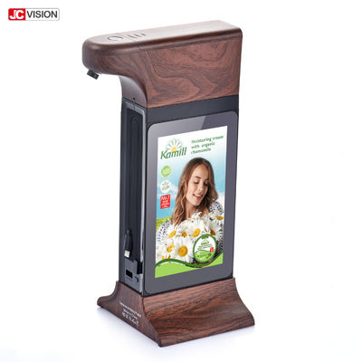 7-calowy dwustronny dozownik do dezynfekcji rąk z ekranem, cyfrowy kiosk reklamowy