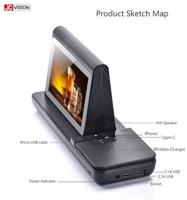 NFC 4G Bezprzewodowe Ładowanie Power Bank Menu, 7-calowy TFT Digital Signage w Sklepie