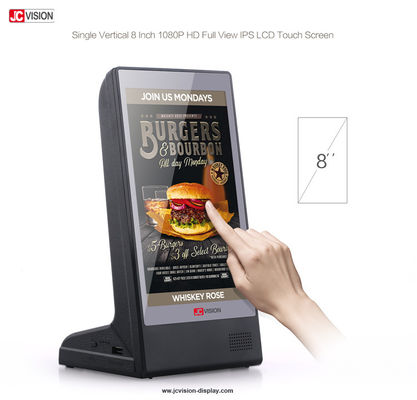 Ekran dotykowy HD Kiosk LCD, Android Stand Restauracja Menu Stół Banki zasilania 8 cali