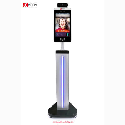 8-calowa sztuczna inteligencja rozpoznawcza twarzy, IPS Panel wykrywający temperaturę ciała Smart Pass Solution