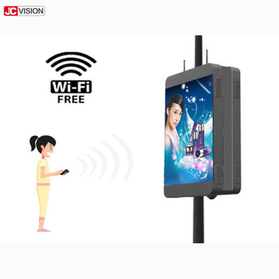 Zewnętrzny Jasny P6 Wifi Cyfrowy Billboard Inteligentny Słup Oświetleniowy LED