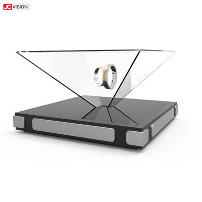 100x100cm Przejrzysty ekran LCD 360 3D Piramida Hologram z cyfrowym LED