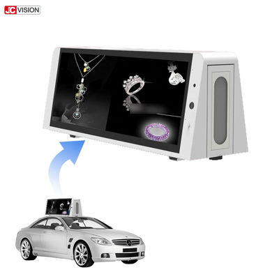 Trójstronny wyświetlacz P5 do digital signage zewnętrznego LCD 22 cale, wyświetlacze cyfrowe na dachy taksówek