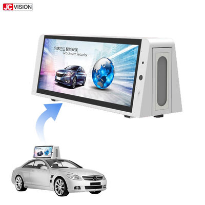 Trójstronny wyświetlacz P5 do digital signage zewnętrznego LCD 22 cale, wyświetlacze cyfrowe na dachy taksówek