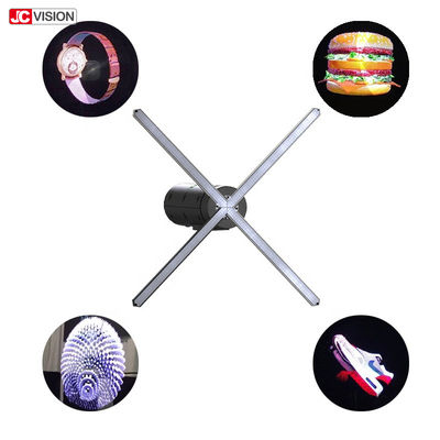Obrotowy wentylator LED z mikro-hologramem 3D, WIFI, projekcja hologramu 3D 65cm