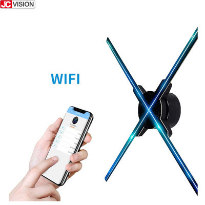 Wyświetlacz holograficzny 3D JCVISION 65cm Wifi Wentylator 3D Hologram AD LED