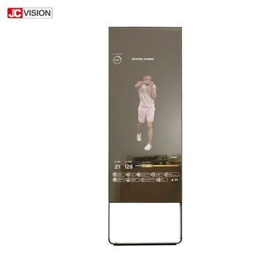 Interaktywne magiczne lustro treningowe, ćwiczenia, ekran dotykowy Fitness Smart Mirror