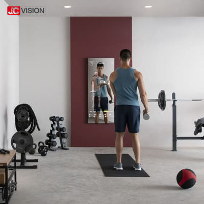 Interaktywne magiczne lustro treningowe, ćwiczenia, ekran dotykowy Fitness Smart Mirror
