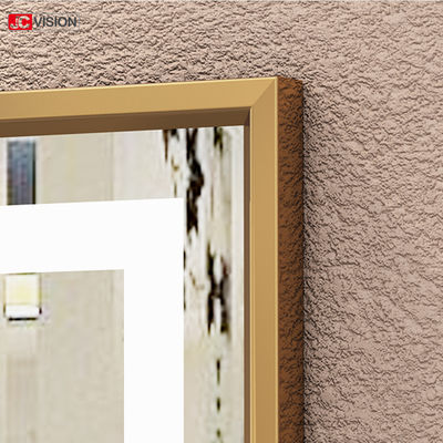 Aluminiowy ramy DIY Smart lustro ściany ekran dotykowy makijaż lustro salon fryzjer