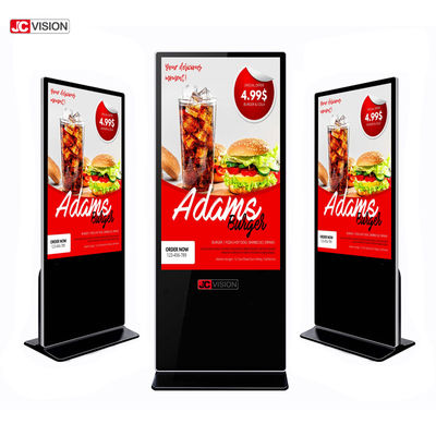 NTSC 43-calowy interaktywny wyświetlacz LCD do digital signage, stojący na podłodze, certyfikat FCC