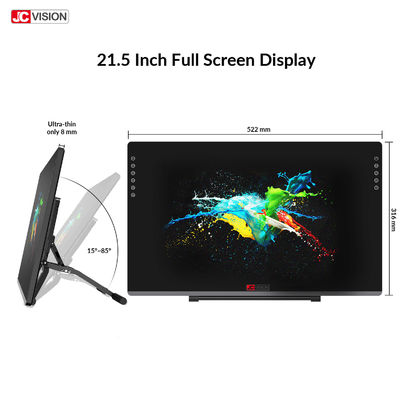 250 PPS Pełny Laminowany Piórkowy Tablet LCD 8192 Poziomów Nacisku Antyrefleksyjny 21,5 cala