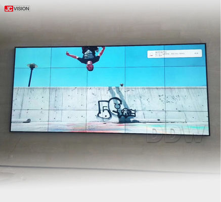 0.88mm Bezel LCD Video Wall Screen 500cd/m2 Jcvision 55 Inch 6,77M Kolor