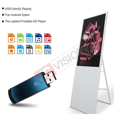 Wyświetlacze do digital signage wewnętrzne z czterordzeniowym procesorem RK3288 1,8 GHz, pamięć