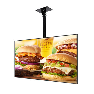 JCVISION Tablica menu HD Reklamowy wyświetlacz ścienny 55 cali Led Panel Sieć restauracja Digita wyświetlacz