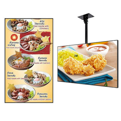 JCVISION Tablica menu HD Reklamowy wyświetlacz ścienny 55 cali Led Panel Sieć restauracja Digita wyświetlacz
