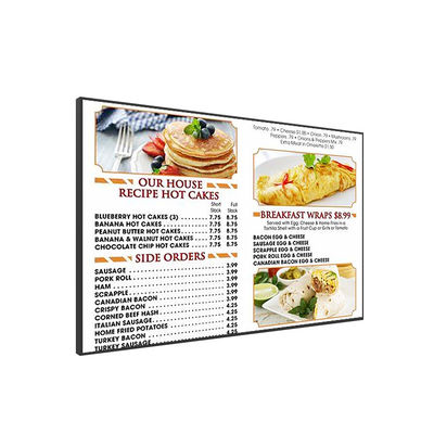 Panel LED JCVISION TFT 32 cale cyfrowy wyświetlacz menu montowany na ścianie