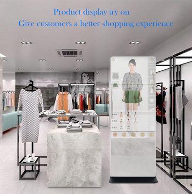 43-calowe Smart Mirror Fitness Gym Reklama Inteligentny ekran dotykowy