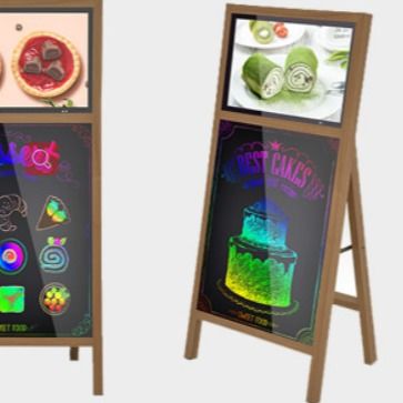 Przenośny wyświetlacz LCD z cyfrowym oznakowaniem Android 7.1 z tablicą do pisania