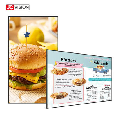 JCVISION Ultra Thin Wall Mount Digital Signage Smart Touch Screen LCD Reklamowy wyświetlacz
