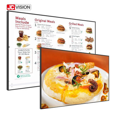 JCVISION Ultra Thin Wall Mount Digital Signage Smart Touch Screen LCD Reklamowy wyświetlacz