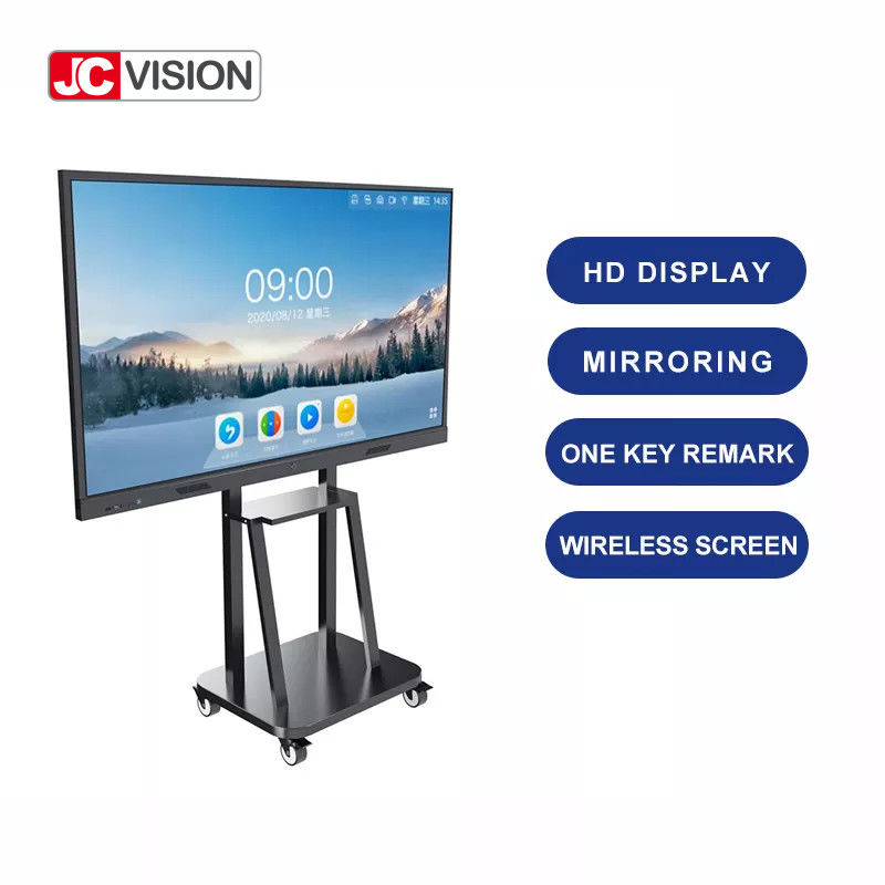 Biały panel wyświetlacza 4K BOE, podświetlenie DLED, Android 11.0 do spotkań konferencyjnych w przedsiębiorstwach