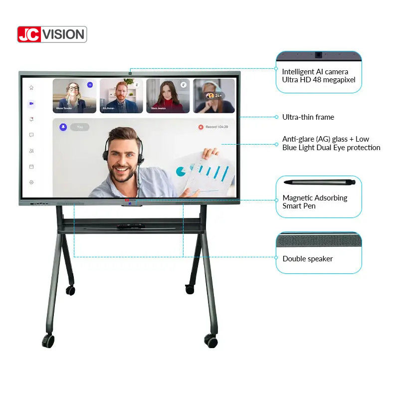 JCVISION 98-calowa edukacyjna interaktywna tablica Smart Board, 20 punktów dotyku IR do klasy