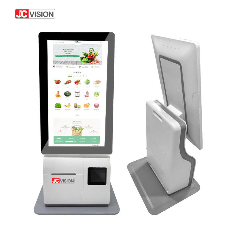 JCVISION Biały 15,6 cali Kiosk Self Service Android 11,0 Desktop POS Machine